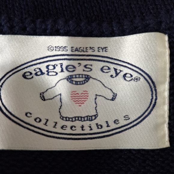 Eagle’s Eye Collectibles 3-D Vintage Grandmacore Teddy Bear V-Neck Knit Vest L - Picture 10 of 12